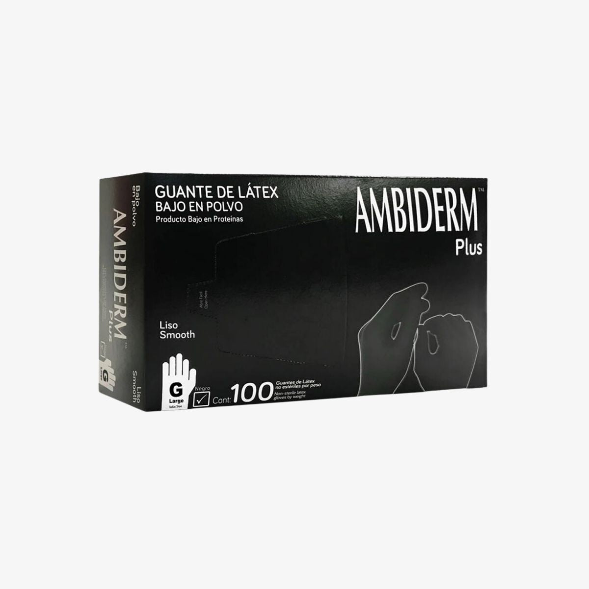 Ambiderm | Guantes de látex Negro